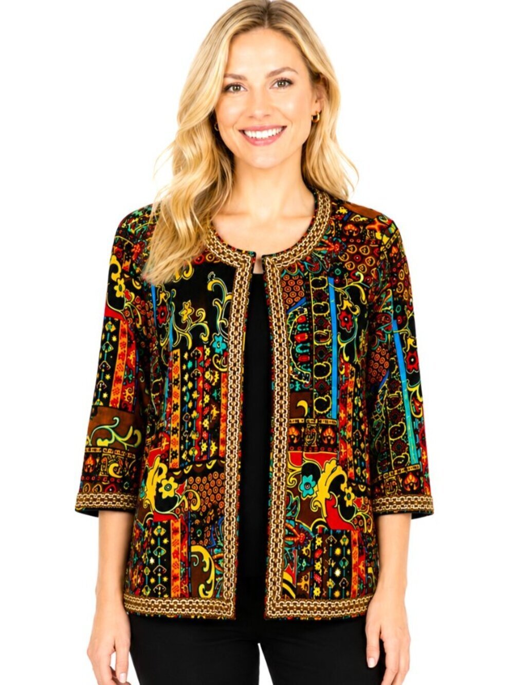 Joan Rivers Multicolor Embellished Jacket NWOT